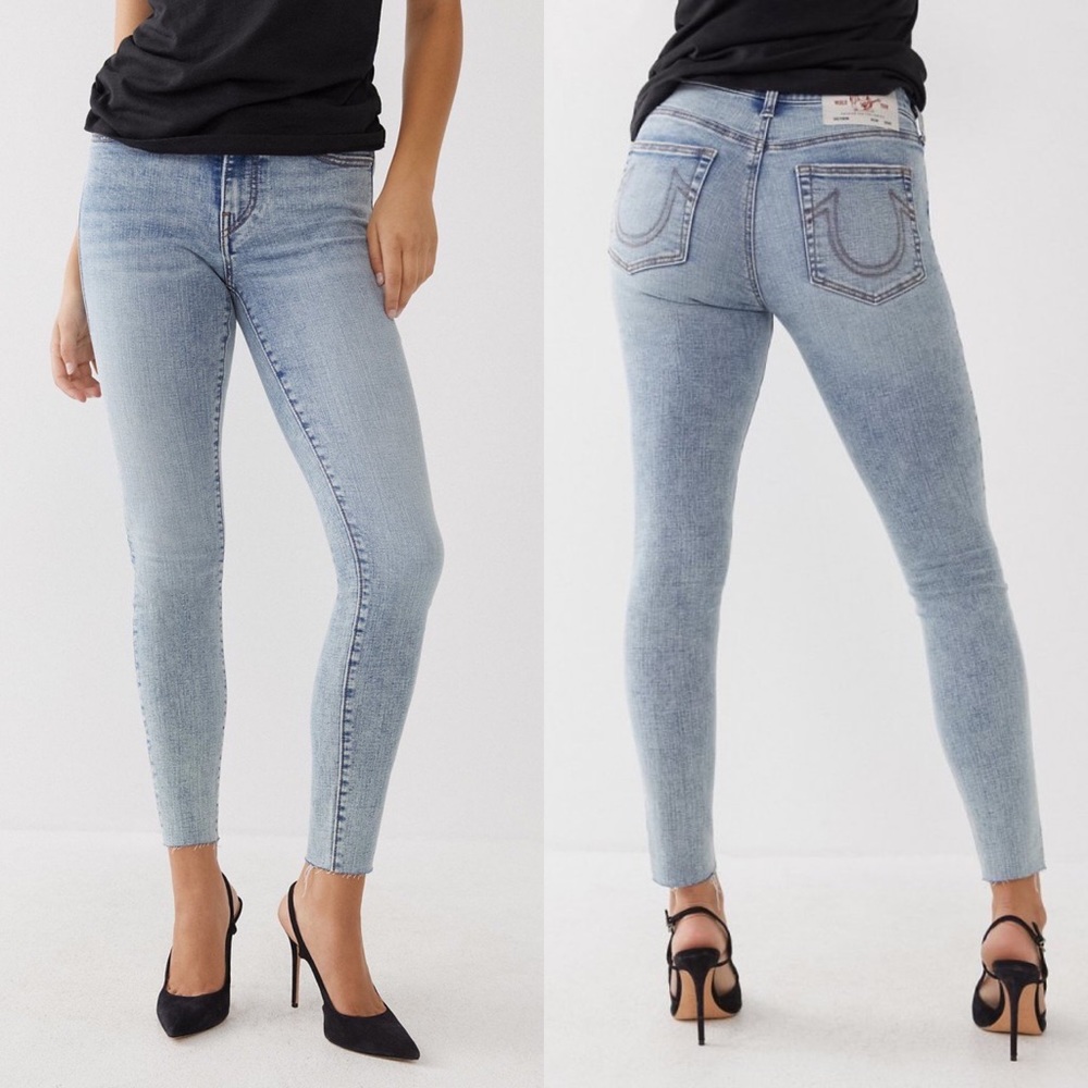 True Religion Jennie Mid-Rise Skinny Jeans Size 28